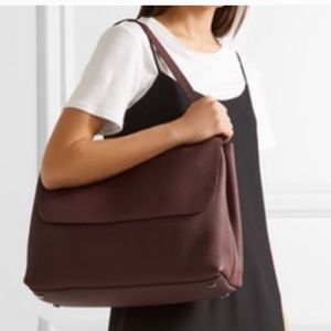 The Row Bag Top Handle 14 Medium in Dark Brown